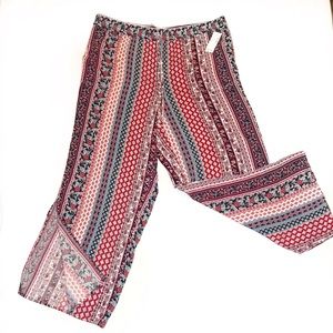 PLUS SIZE PALAZZO PANTS WITH SLIT